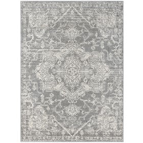 Asher Distressed Medallion Woven Area Rug