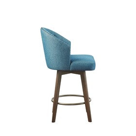 Onyx Upholstered 360 Degree Swivel Counter Stool 26" H