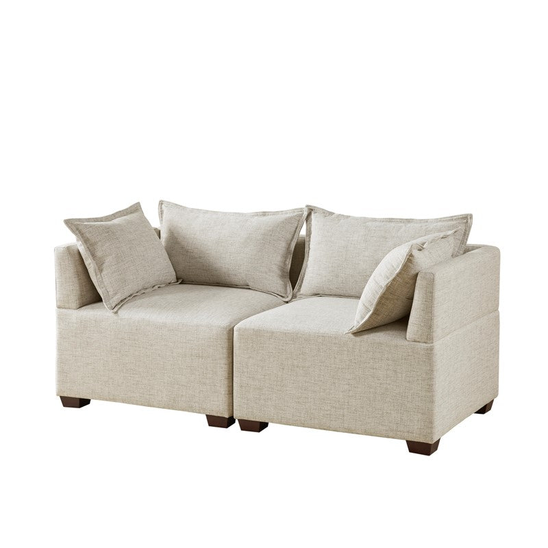 Molly 2-Piece Modular Loveseat Sofa