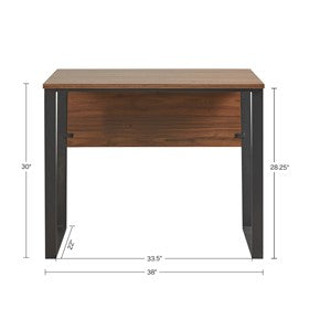 Carlyle 38" Computer Desk With Metal Legs