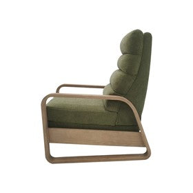 Jordan Wood framed push back Recliner