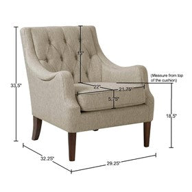 Qwen Button Tufted Accent Chair