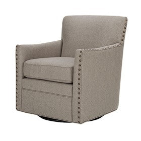 Devrim Herringbone Texture Swivel Chair