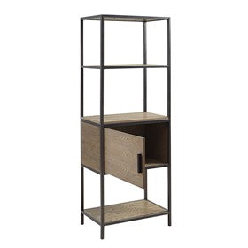 Darley 3-Shelf Bookcase with Storage Cabinet