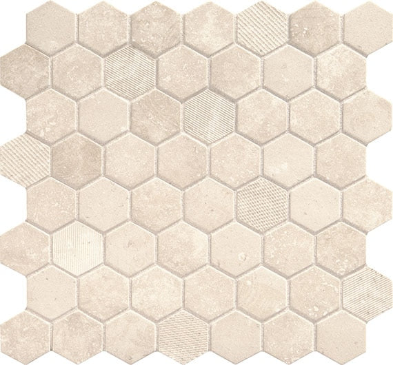 Daltile Vintage Hex 12" x 12" Matte Glass 1.5" Hexagon Mosaic