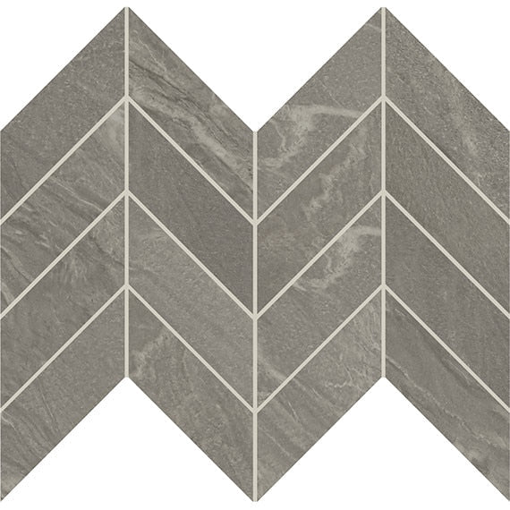 Daltile Vertuo 12" x 12" Matte Porcelain 2x5" Chevron Microban Mosaic