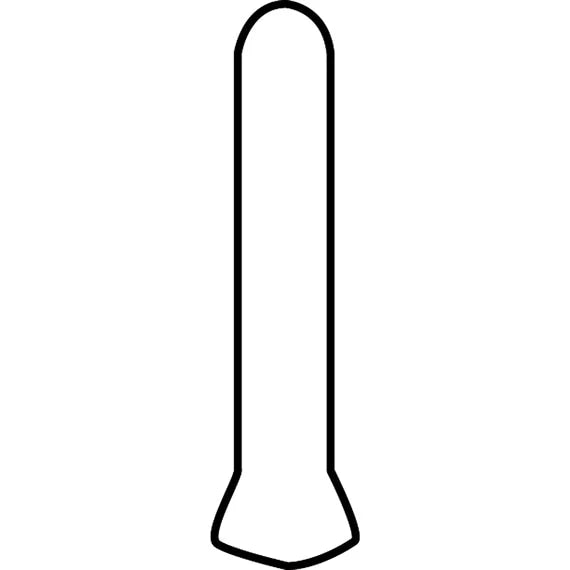 Marazzi Modern Formation 1" x 6" Matte Porcelain Cove Base Outcorner