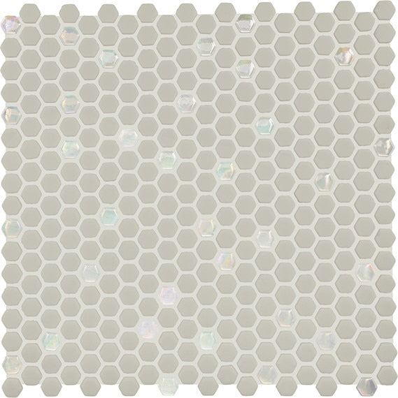 Daltile Starcastle 12" x 12" Matte Glass 5/8" Mini Hexagon Mosaic