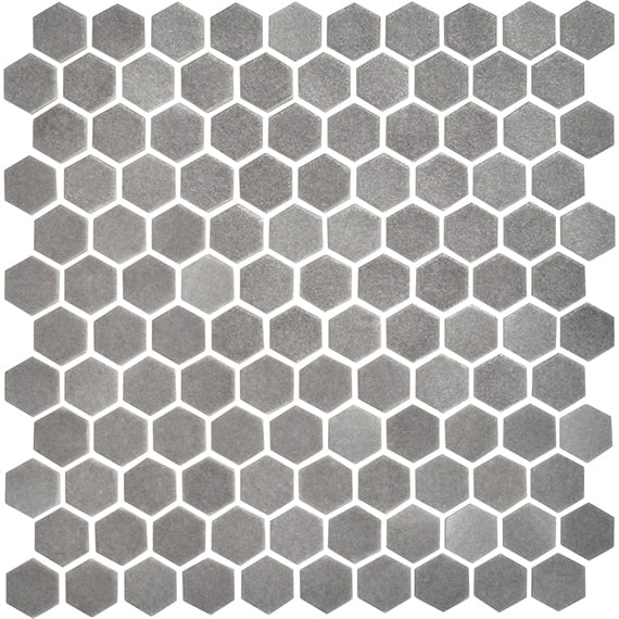 Daltile Uptown Glass 11" x 12" Matte Glass 1" Hexagon Mosaic