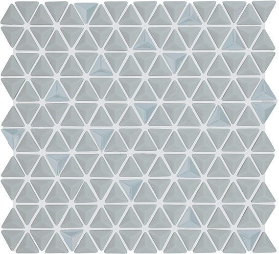 Daltile Starcastle 11" x 12" Matte Glass 1" Triangle Mosaic