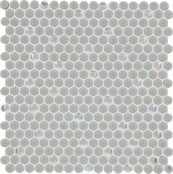 Daltile Starcastle 12" x 12" Matte Glass 5/8" Mini Hexagon Mosaic