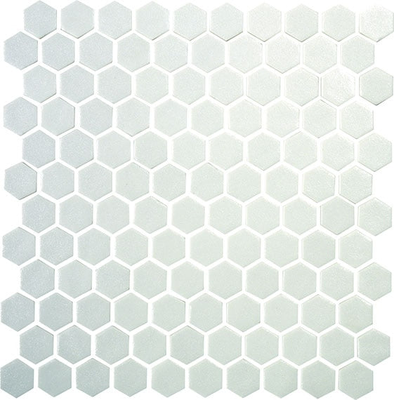 Daltile Uptown Glass 11" x 12" Matte Glass 1" Hexagon Mosaic