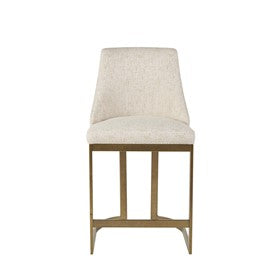 Bryce 26"H Upholstered Counter Stool with Metal Base