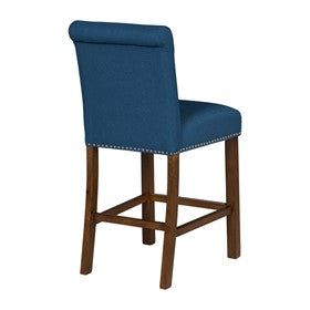 Aubrey Upholstered Counter Stool with Nailhead Trim Set of 2