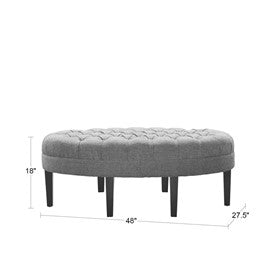 Martin Surfboard Tufted Ottoman