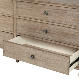 Victoria 6-drawer wood dresser (70")