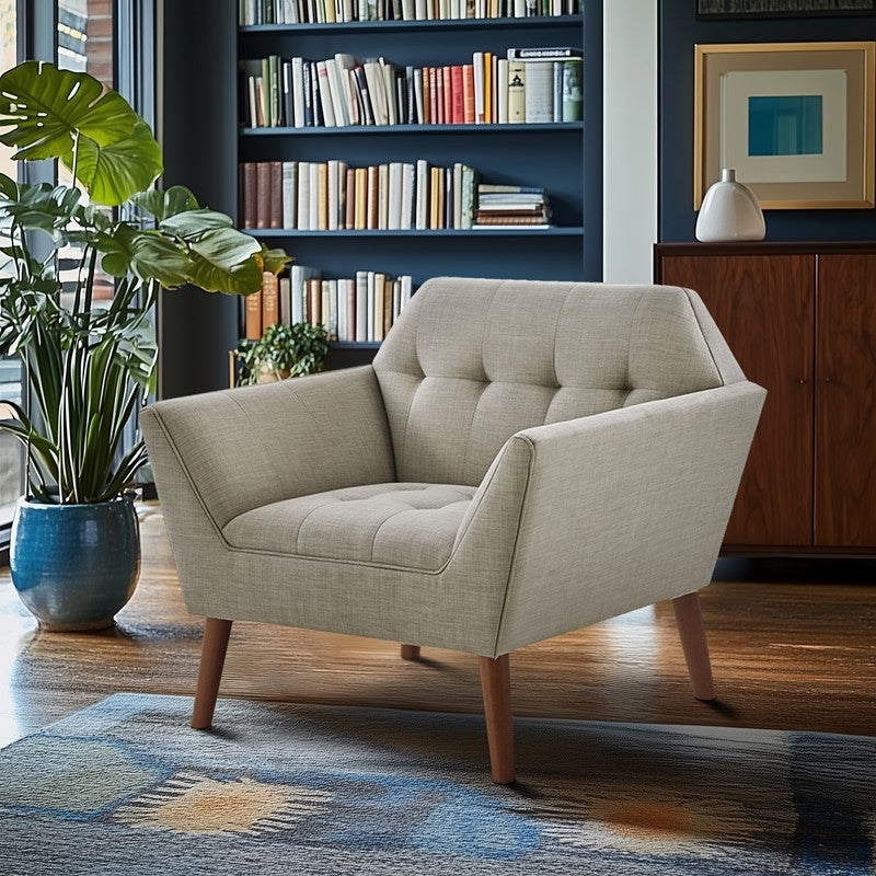 Newport Wide Mid-Century Modern Lounge Chair