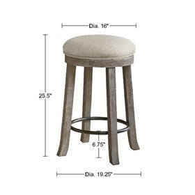 Oaktown Swivel Counter Stool