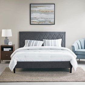 Rowen Quilted Upholstered Platform Bed