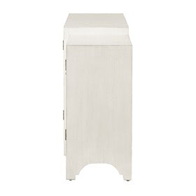 Verona Dining Buffet Server Quaterfoil Design Kitchen Storage Cabinet with Mirrored Doors