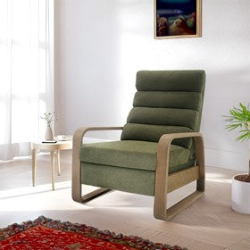 Jordan Wood framed push back Recliner