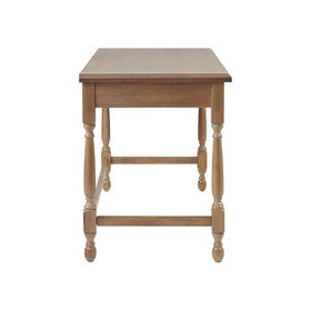 Tabitha Solid Wood Desk with 1 Drawer and turned legs