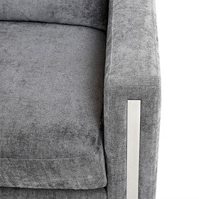 Madden Upholstered Metal Base Accent Lounge Chair