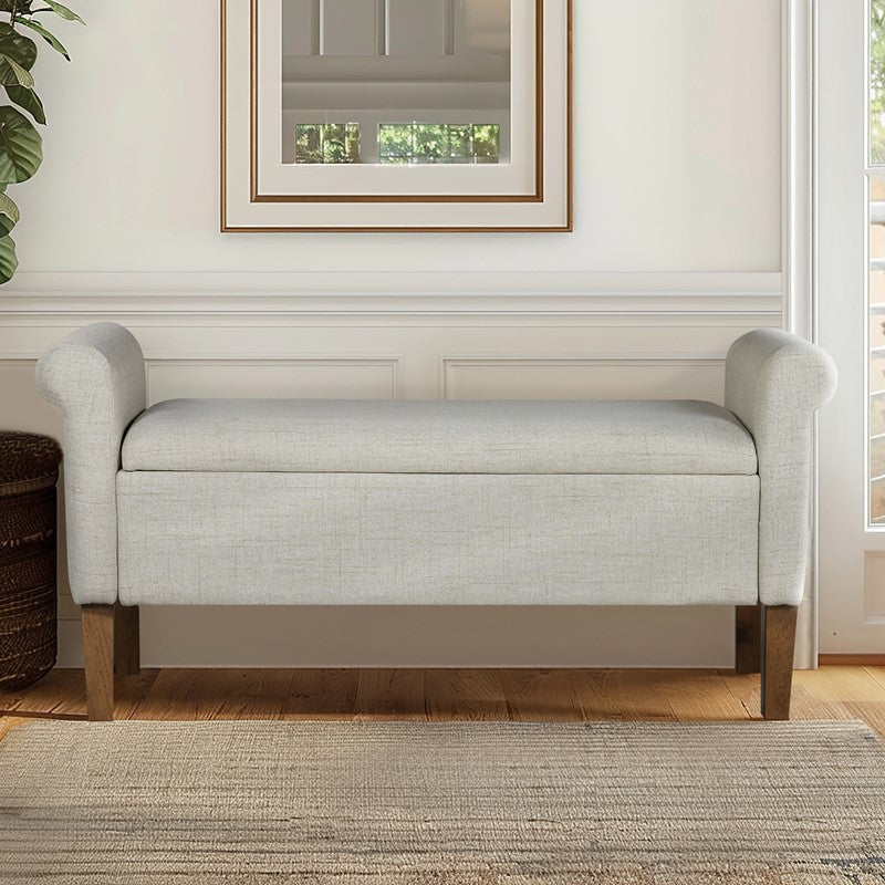 Aubrey Upholstered Storage Bench