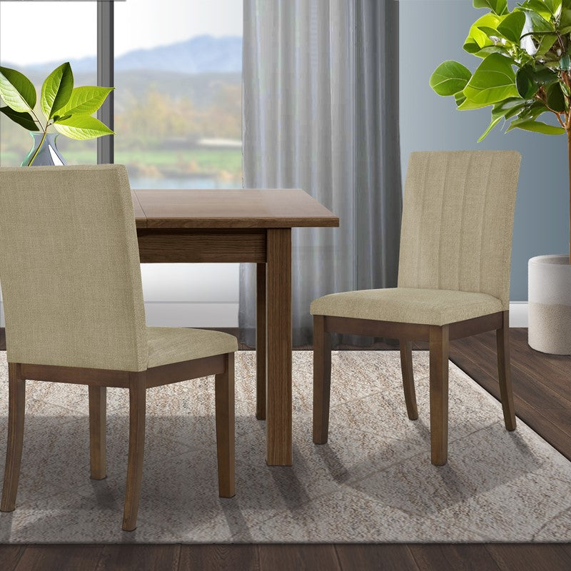 Everly Upholstered Channel-back Dining Chair Set of 2