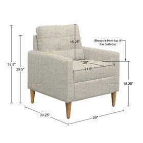 Dani Tufted back Accent Chair