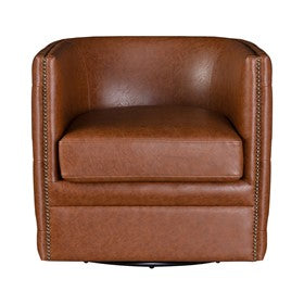 Capstone Tufted Barrel Swivel Chair